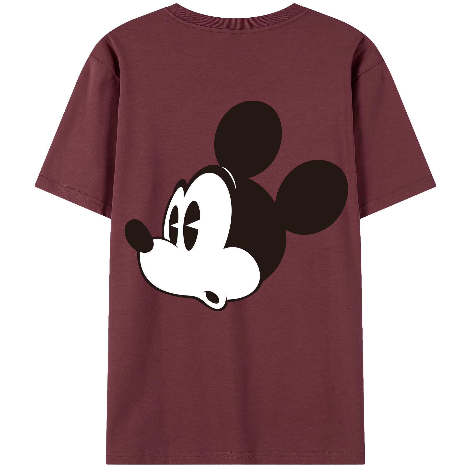 （画像用） ミッキーマウス Mickey Mouse 綿100％半袖Tシャツ（背面プリント）